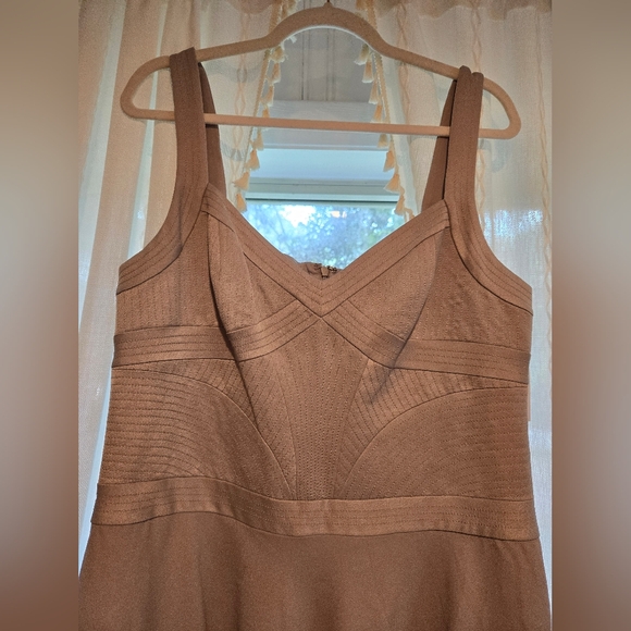 Lauren Ralph Lauren Embroidered Bodice Fit and Flare Georgette Dress - Picture 3 of 9